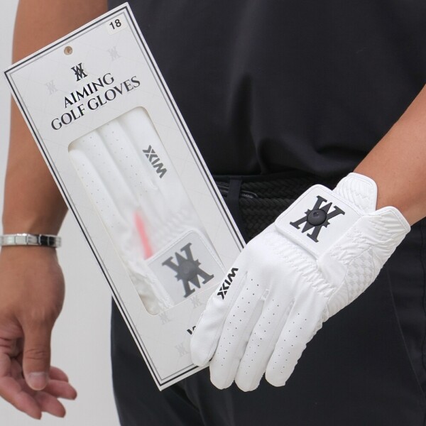 투딘골프,[윅스] 논슬립 실리콘 에이밍 골프 장갑 10+2 구성 / (그립가이드, 에이밍기능) 왼손,오른손